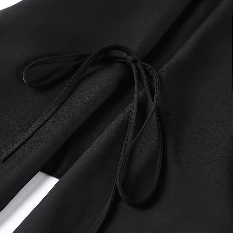 Draped Scarf Sleeveless Top