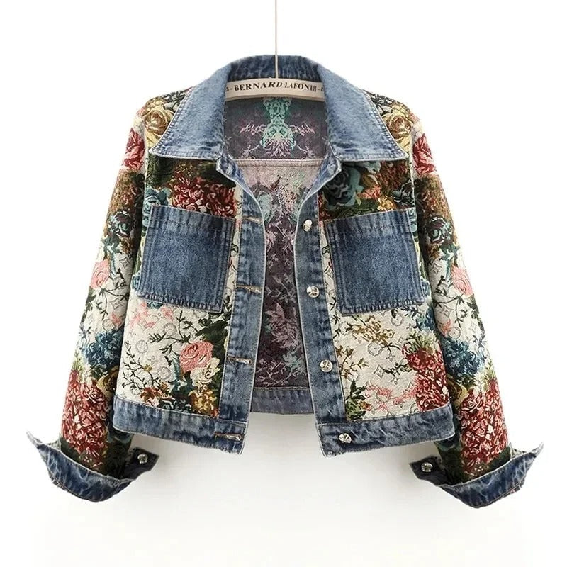 Classic Button-Front Denim Layering Jacket