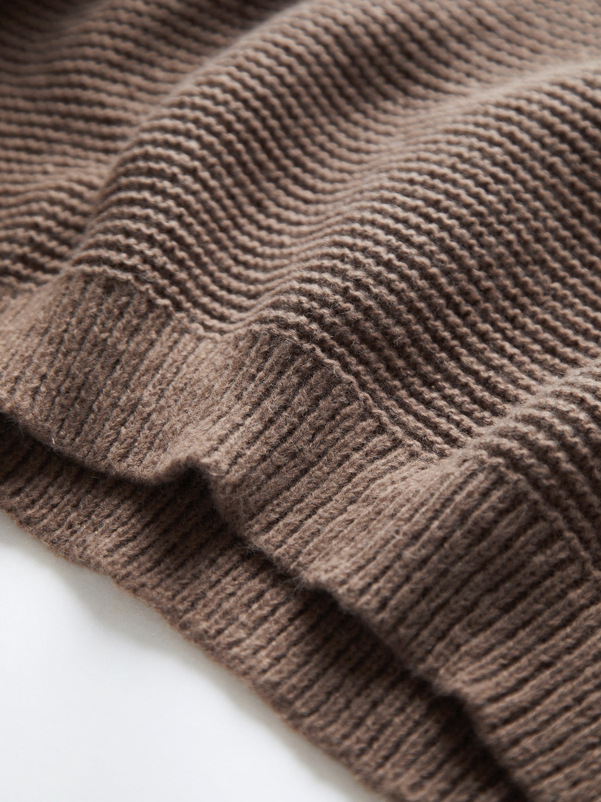 Relaxed Cropped V-Neck Knit Sweater