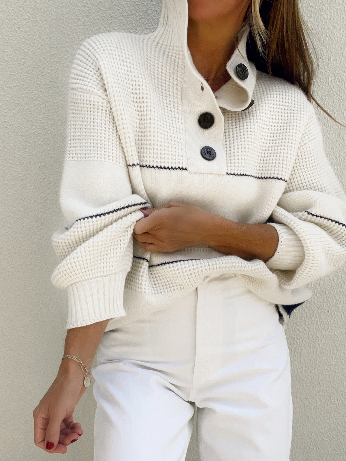 Relaxed Open Collar Knit Cardigan
