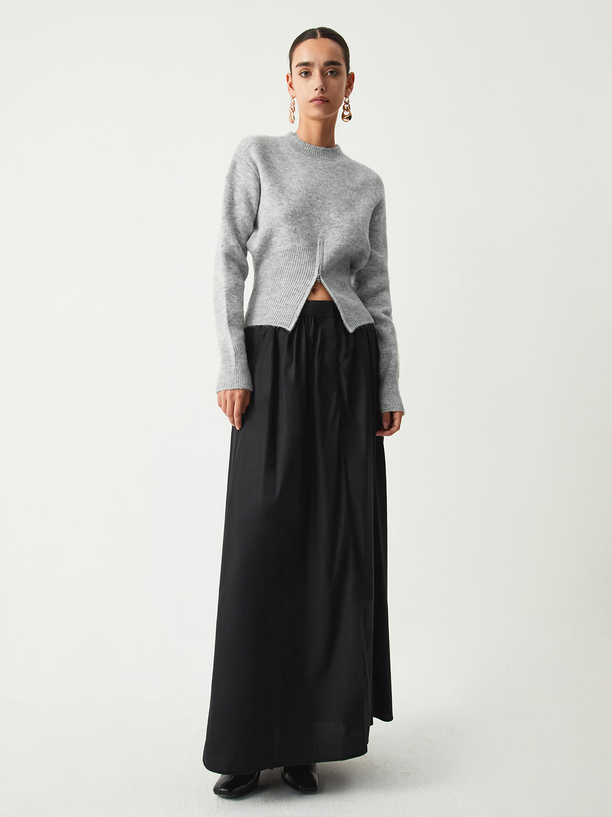 Soft Knit Half-Zip Pullover Sweater