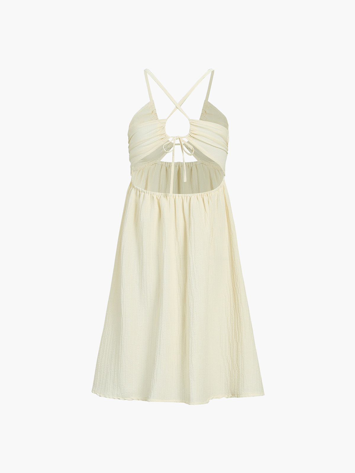 Criss-Cross Backless Split Midi Dress