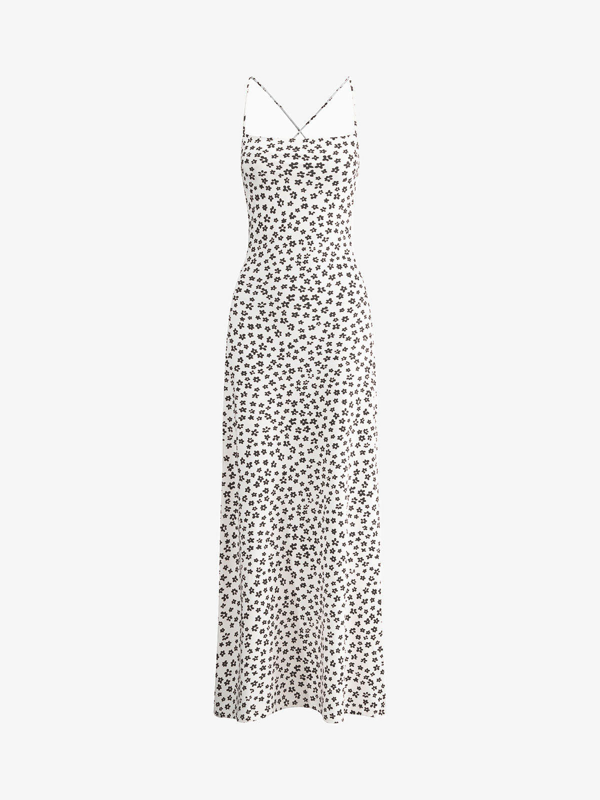 Floral Crisscross Back Maxi Sundress
