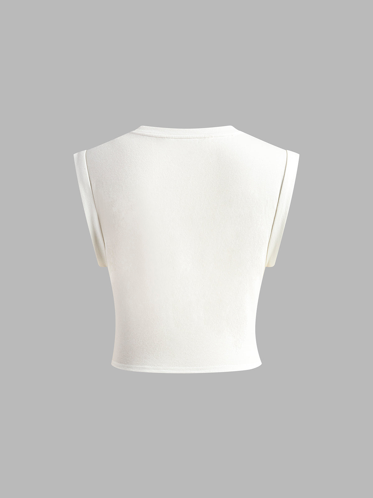 Twist Hem Cropped Jersey Tee