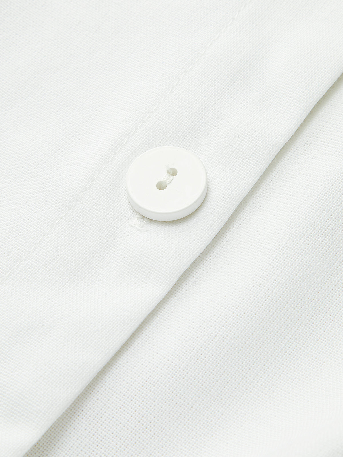 Linen Blend Cropped Button Tank