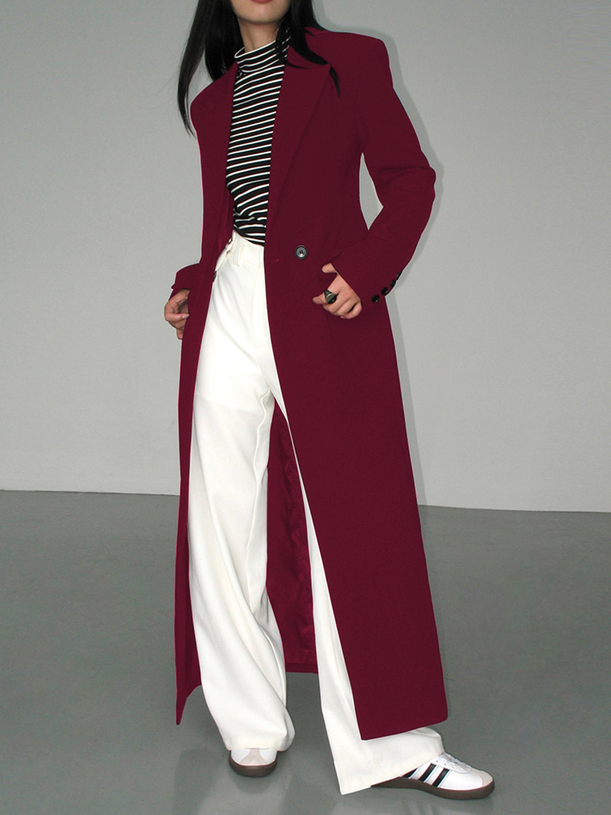 Tailored Longline Pocket Blazer Coat