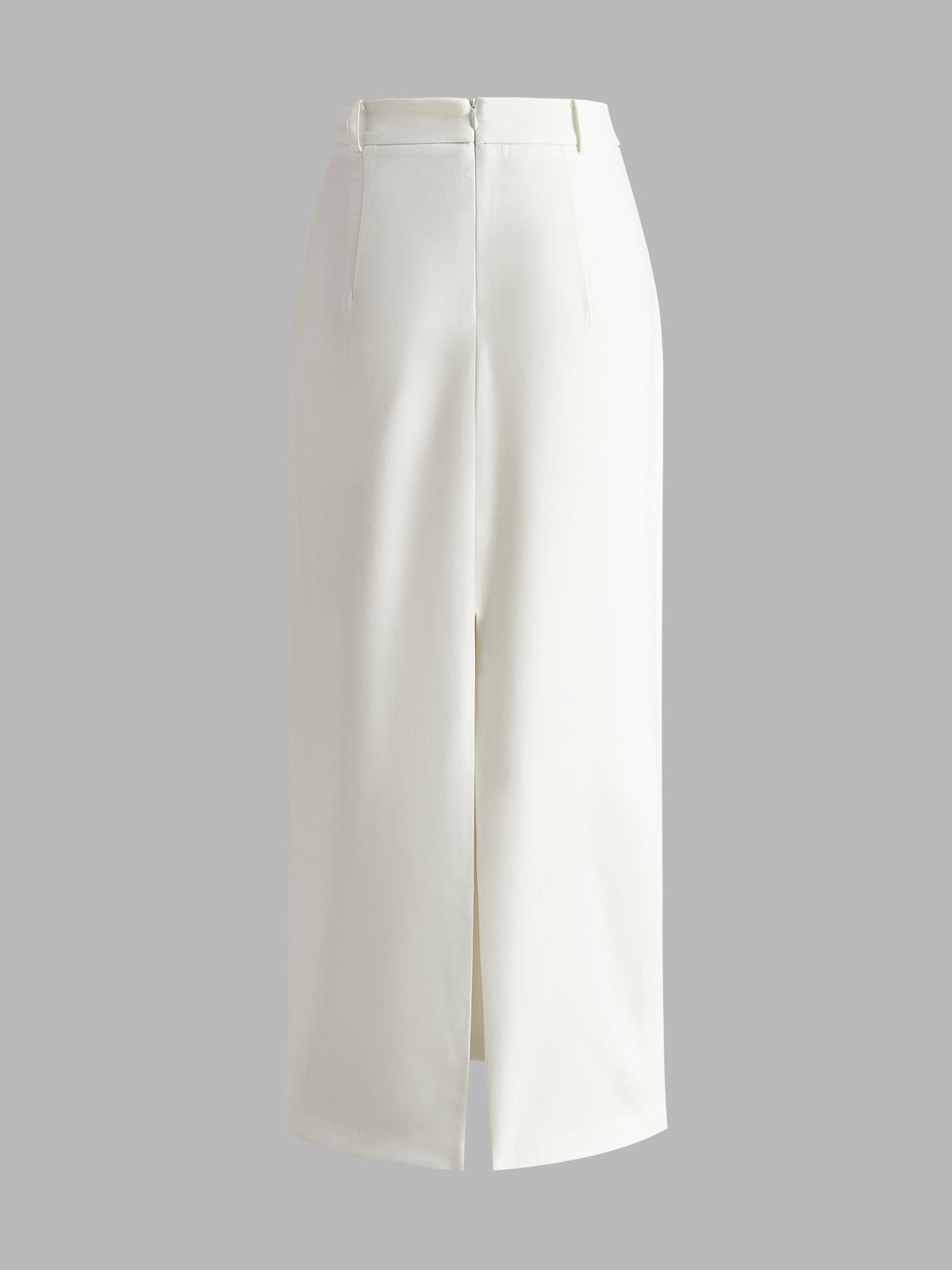 High-Waist Back Slit Maxi Skirt