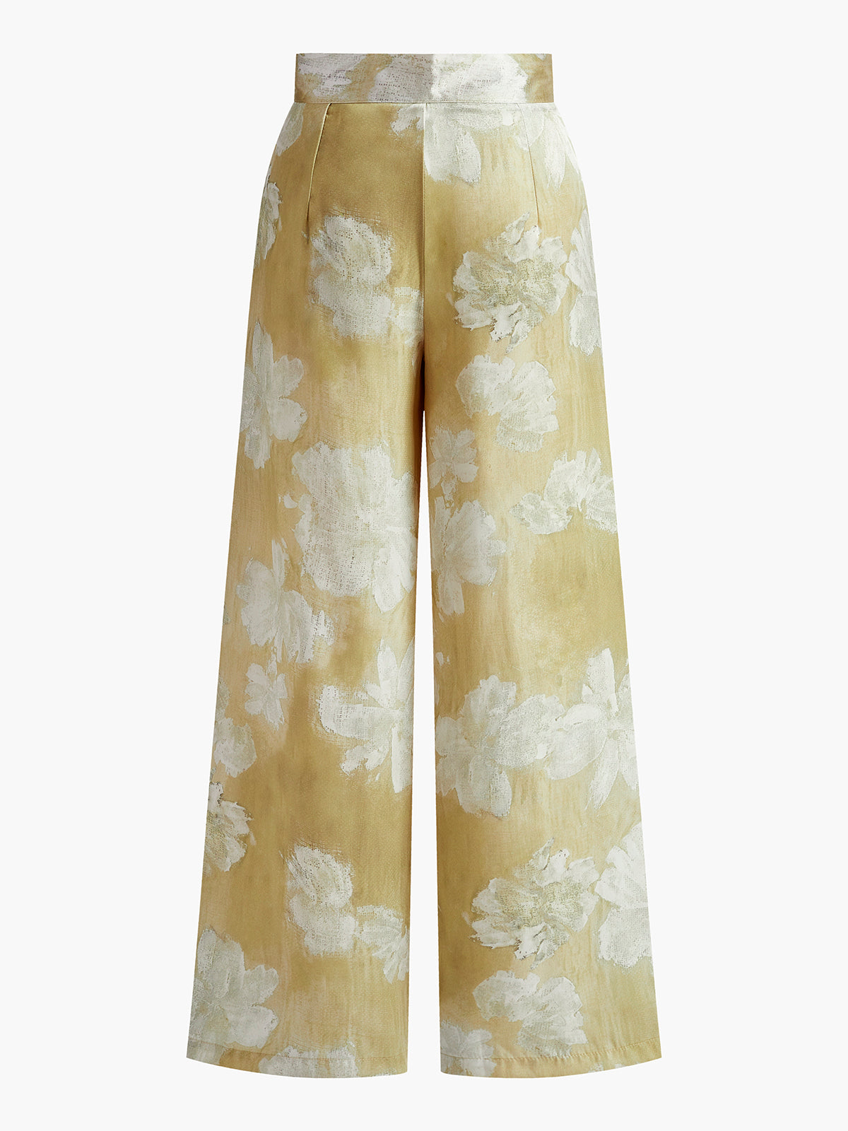 Floral Print Straight-Leg Trousers