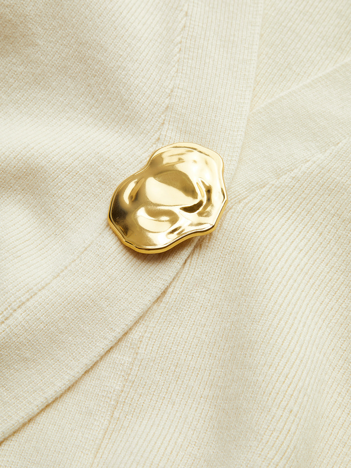 Gold Button Knit Cardigan