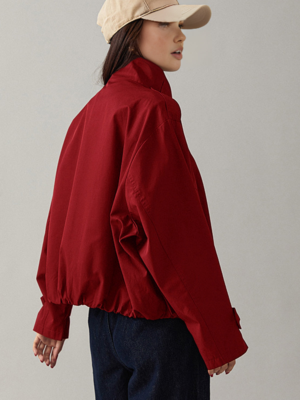 Vintage-Inspired Loose Fit Trench Coat