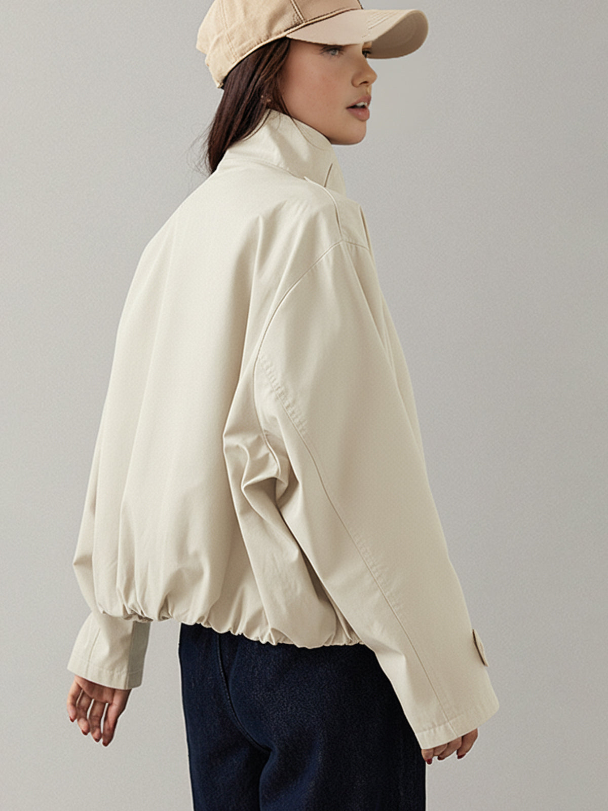 Vintage-Inspired Loose Fit Trench Coat