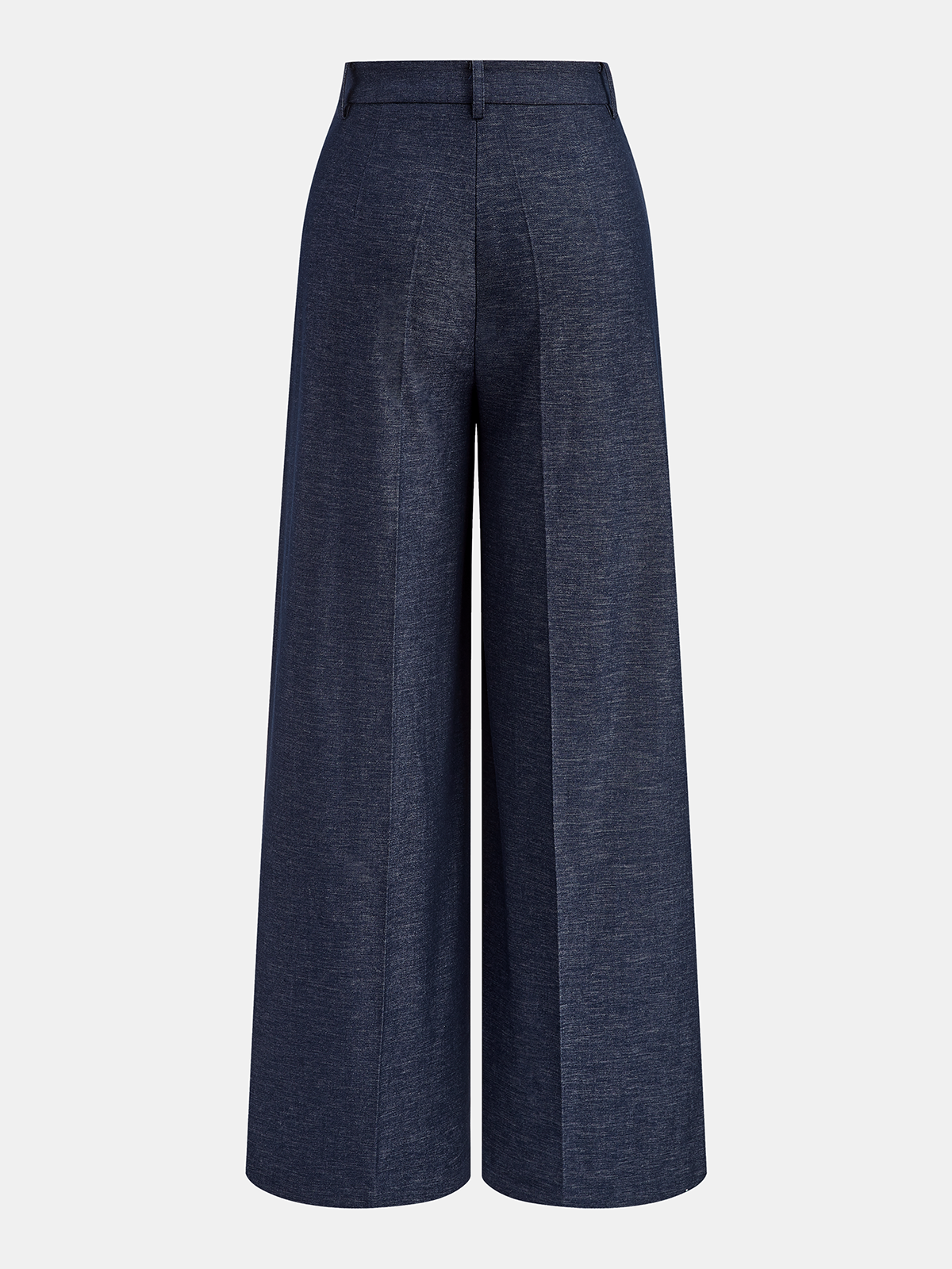 Asymmetric Wrap Wide-Leg Trousers