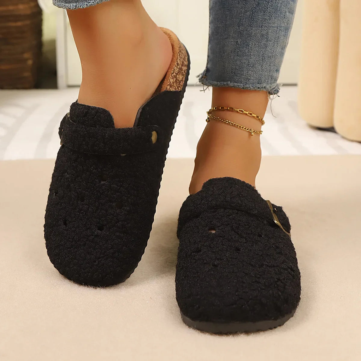 Plush-Lined Comfort Clogs