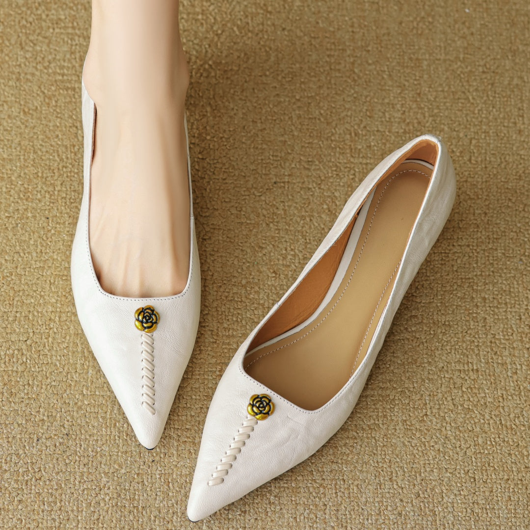 Classic Leather Mary Jane Block Heels