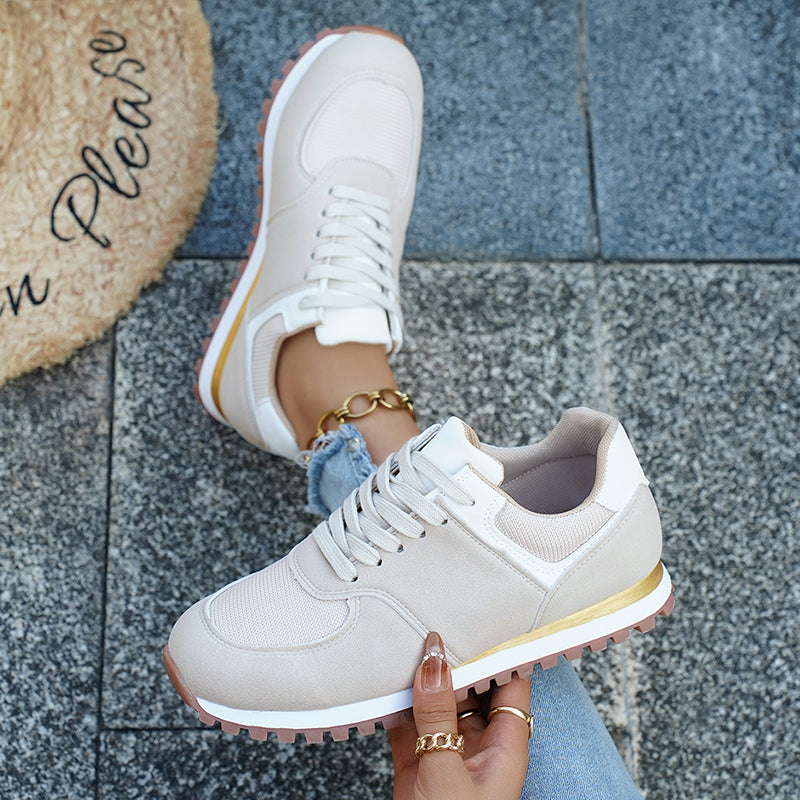 Lightweight Mesh Lace-Up Running Sneakers