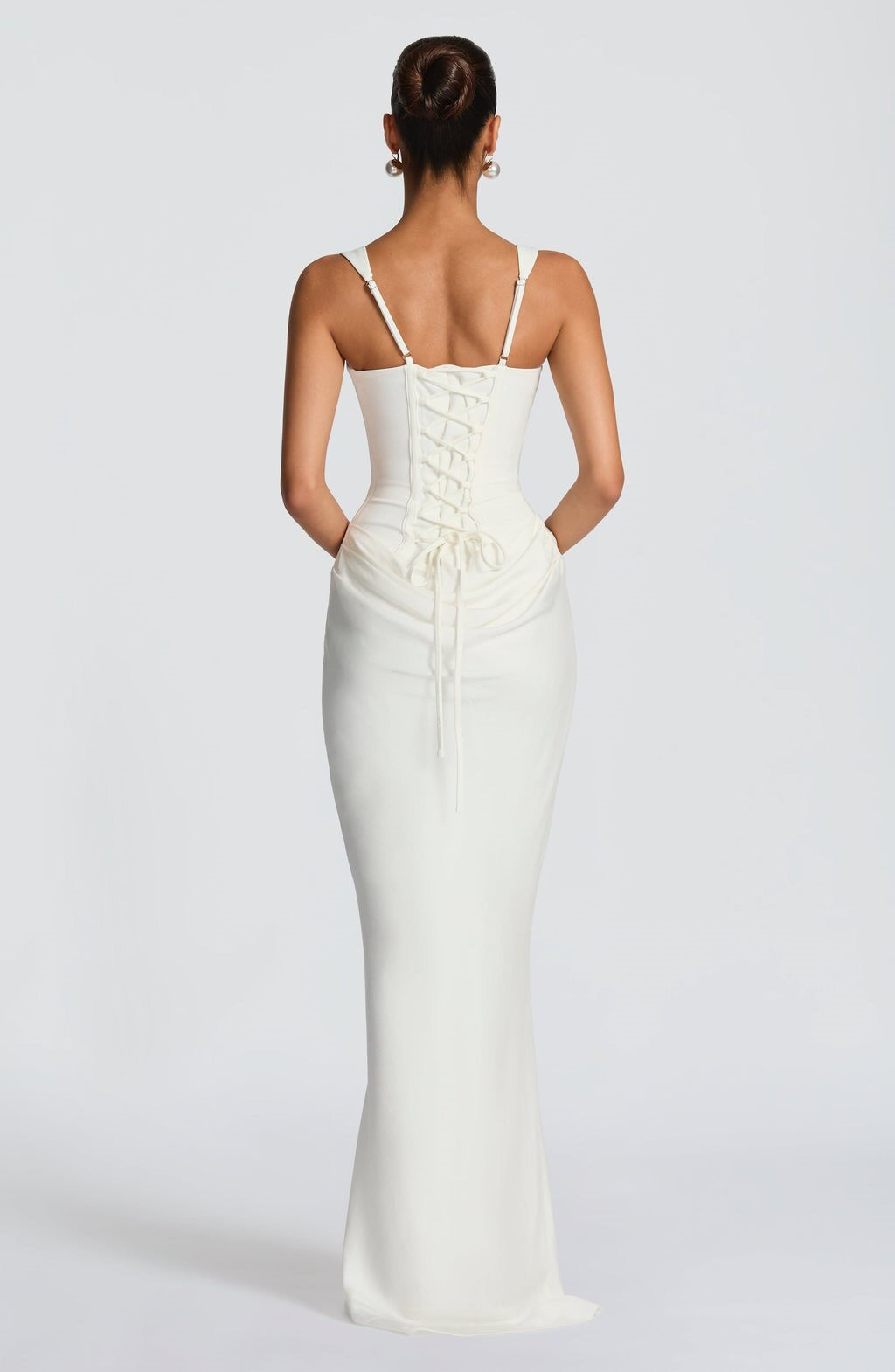 Ruffled Halter Cotton Maxi Dress