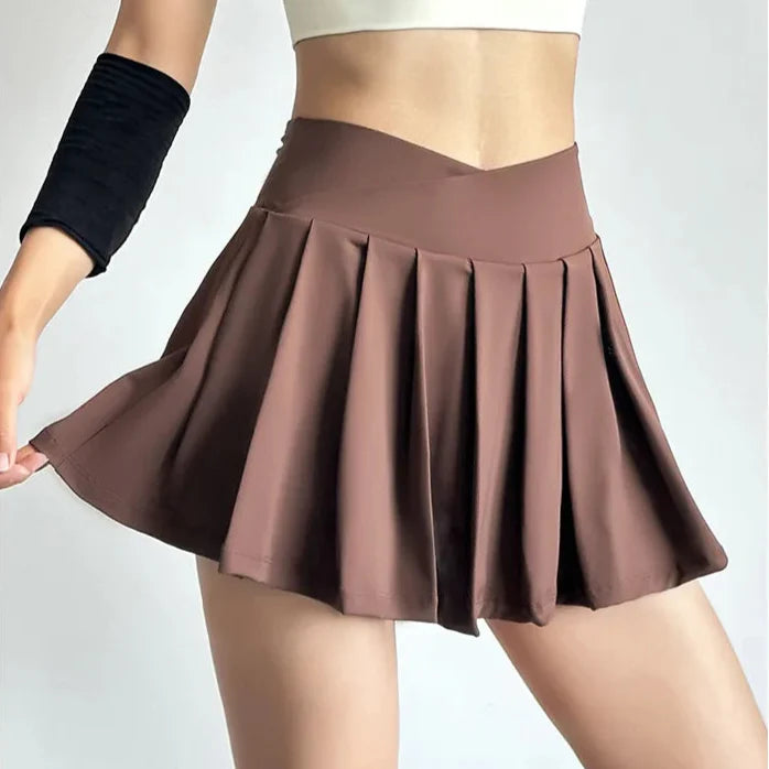Pleated Sporty Active Mini Skort