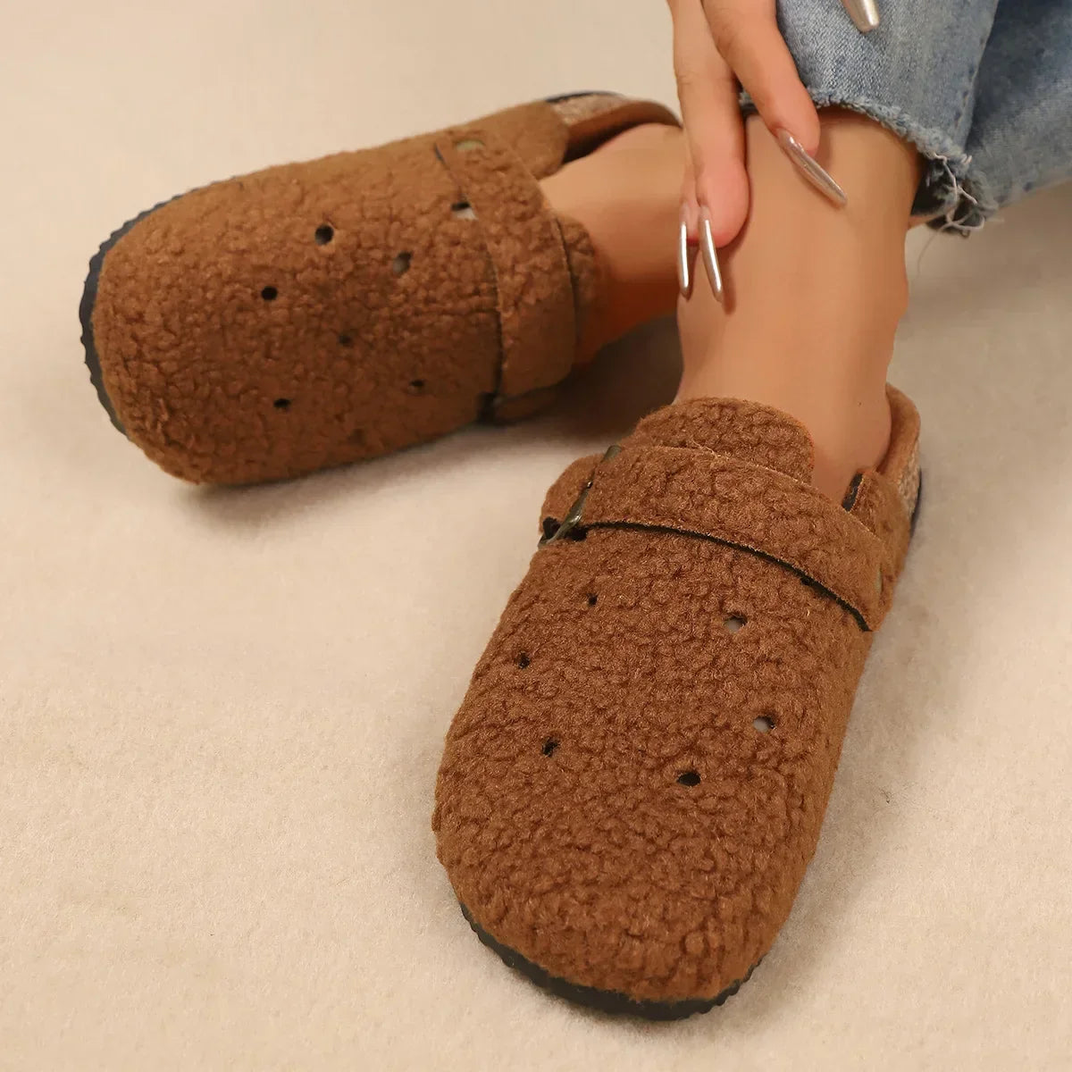 Plush-Lined Comfort Clogs