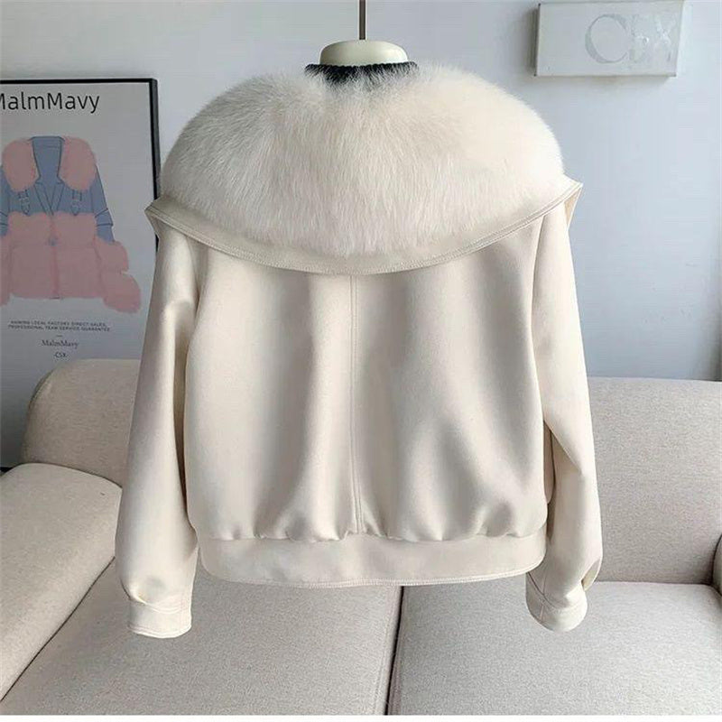 Textured Button-Front Utility Jacket