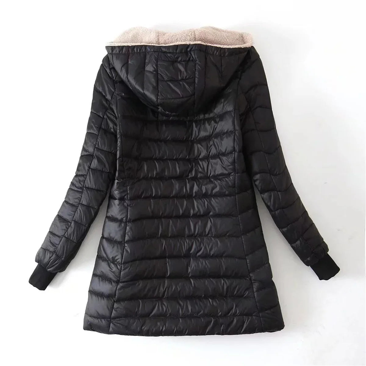 Hooded Water-Resistant Quilted Puffer Jacket