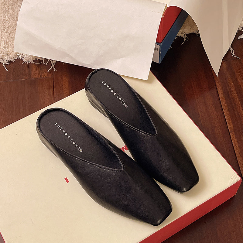 Classic Vegan Leather Slip-On Flats