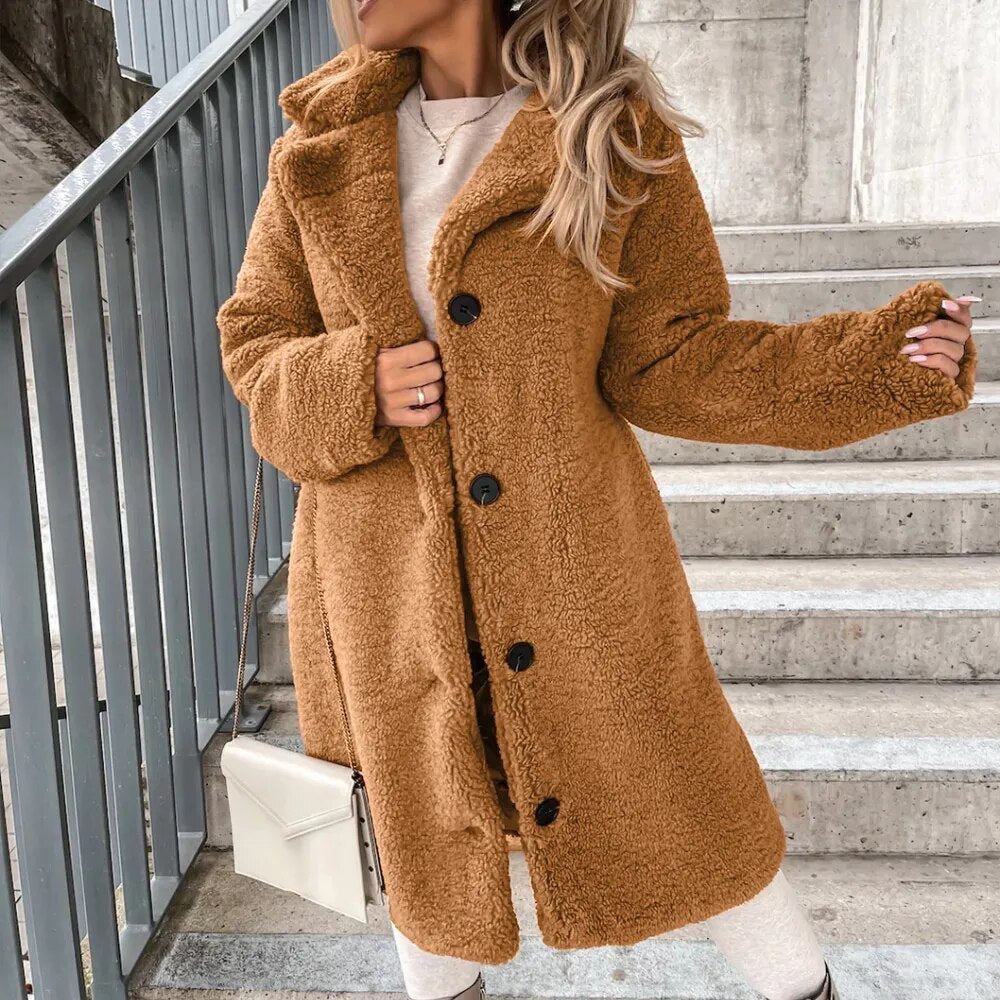 Minimal Fleece Longline Overcoat