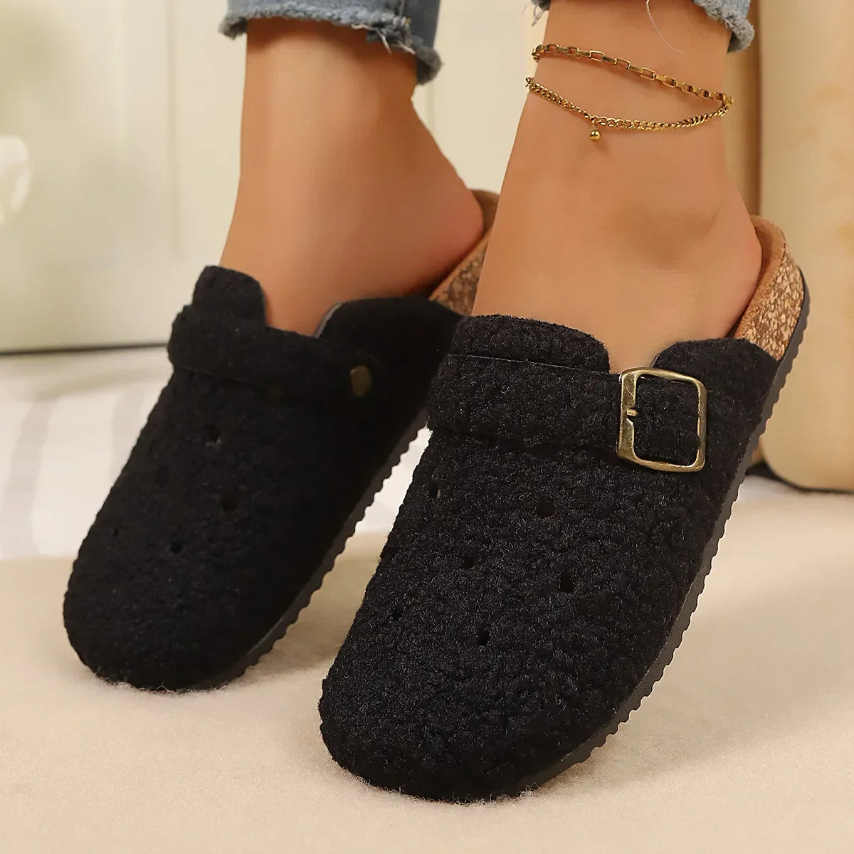 Plush-Lined Comfort Clogs