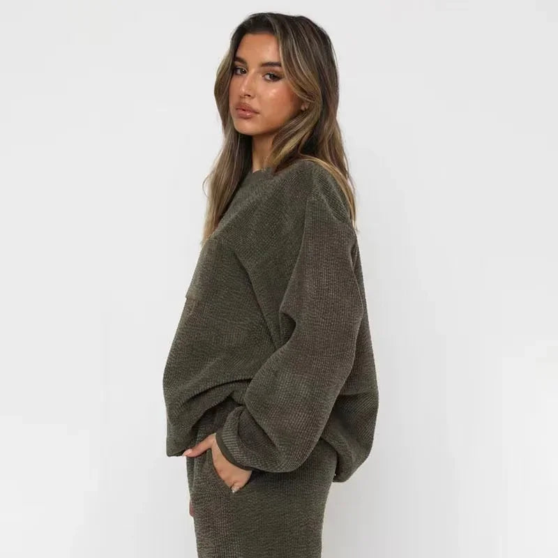 Relaxed Corduroy Lounge Set
