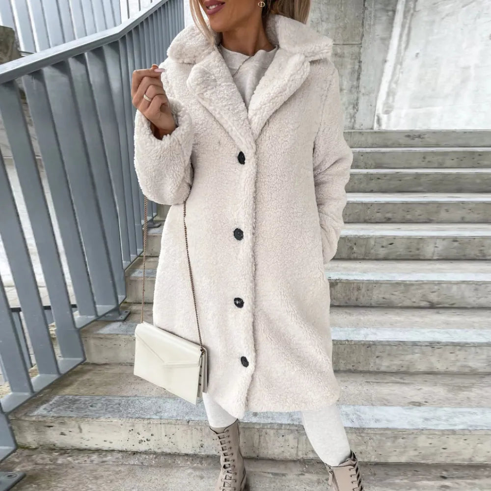 Minimal Fleece Longline Overcoat