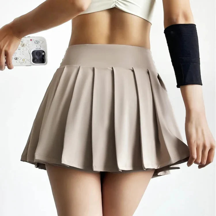 Pleated Sporty Active Mini Skort