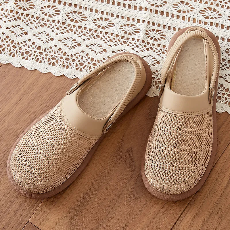 Breathable Mesh Slip-On Clogs with Cushioned Footbed
