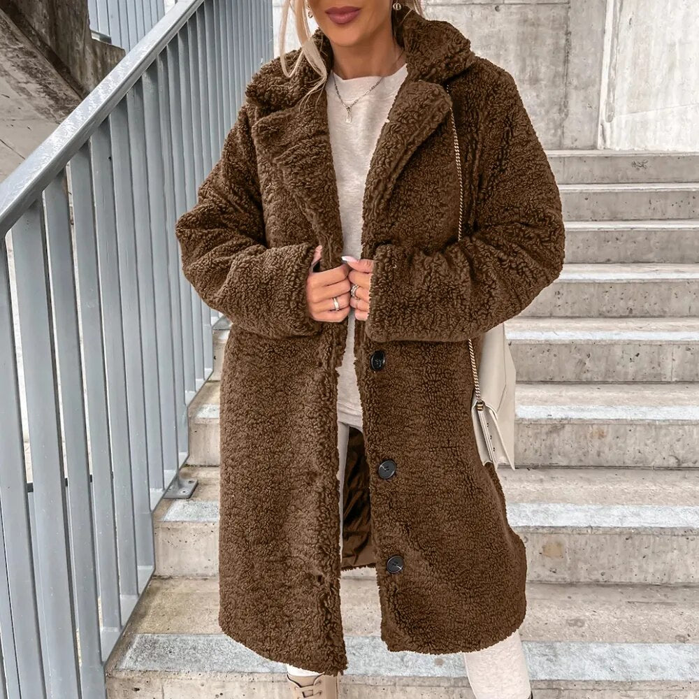 Minimal Fleece Longline Overcoat