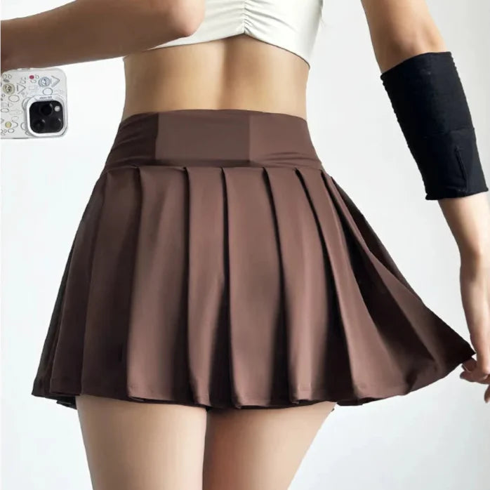 Pleated Sporty Active Mini Skort
