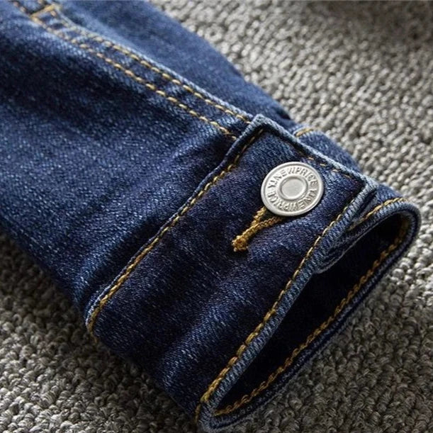 Classic Utility Denim Button Jacket
