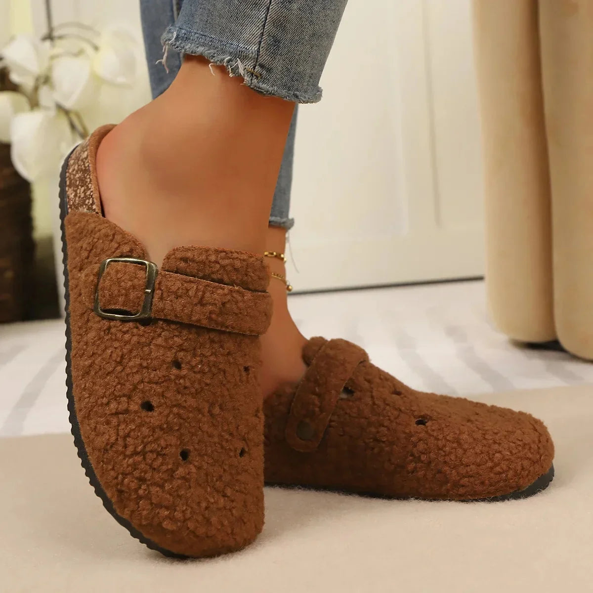 Plush-Lined Comfort Clogs