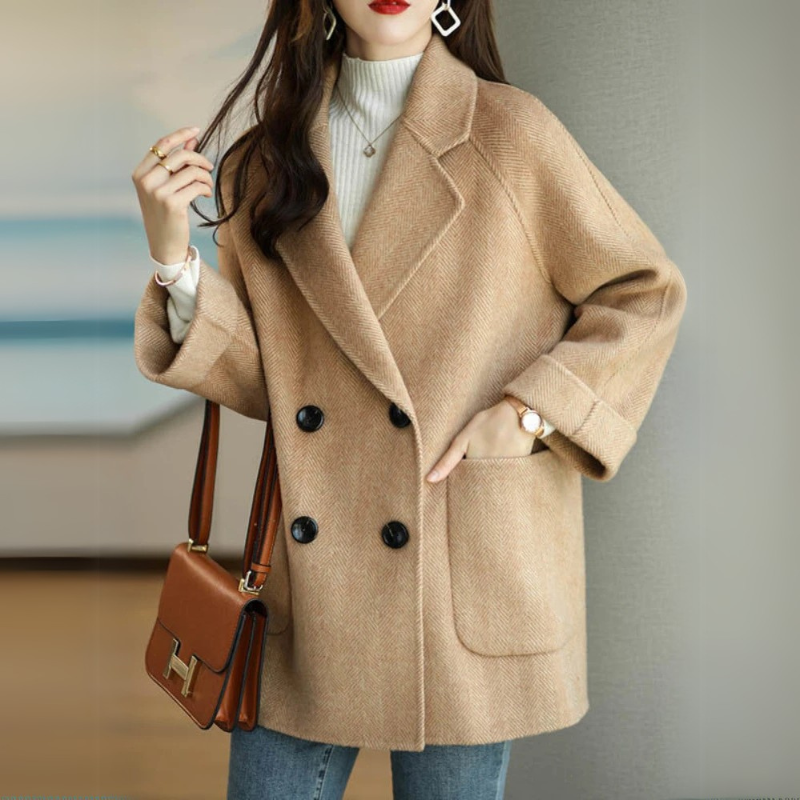 Minimal Water-Resistant Tailored Long Overcoat