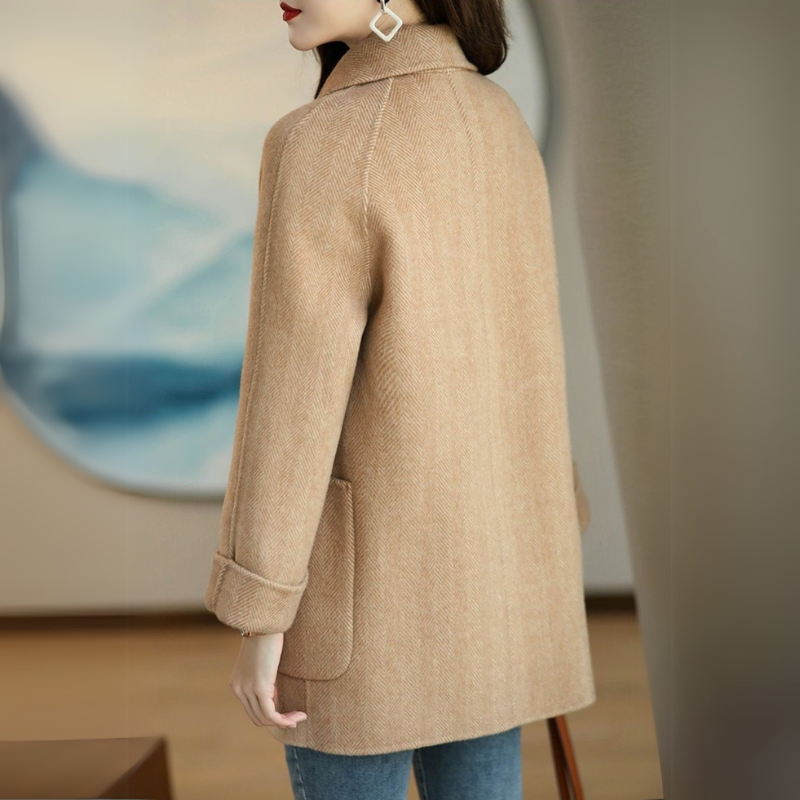 Minimal Water-Resistant Tailored Long Overcoat