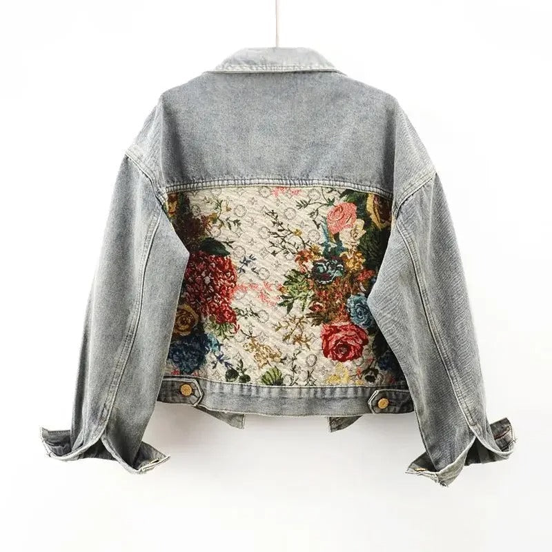 Classic Button-Front Denim Layering Jacket