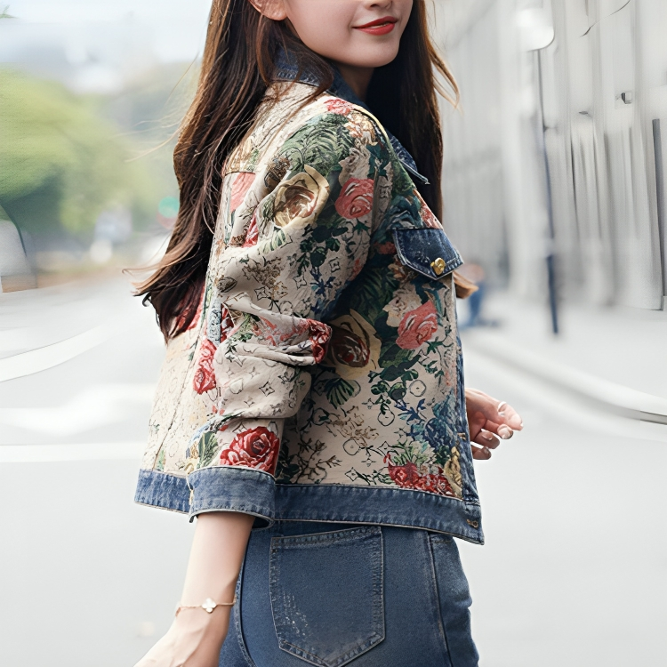 Classic Button-Front Denim Layering Jacket