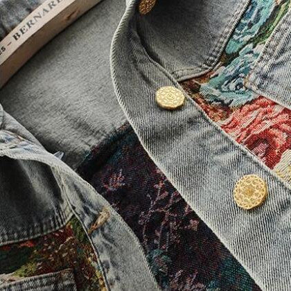 Classic Button-Front Denim Layering Jacket