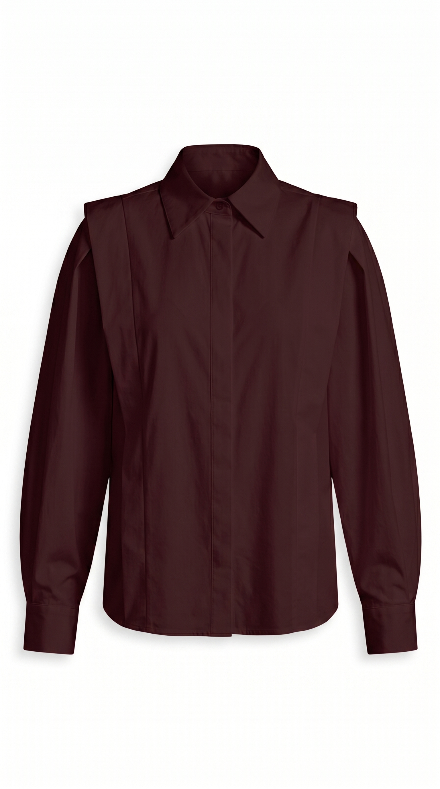 Oversized Cotton Collared Button-Up Shirt
