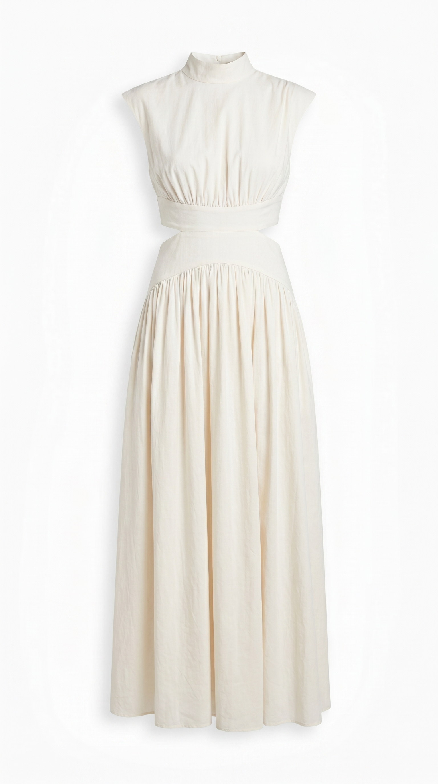 Cut-Out Mock Neck Maxi Dress