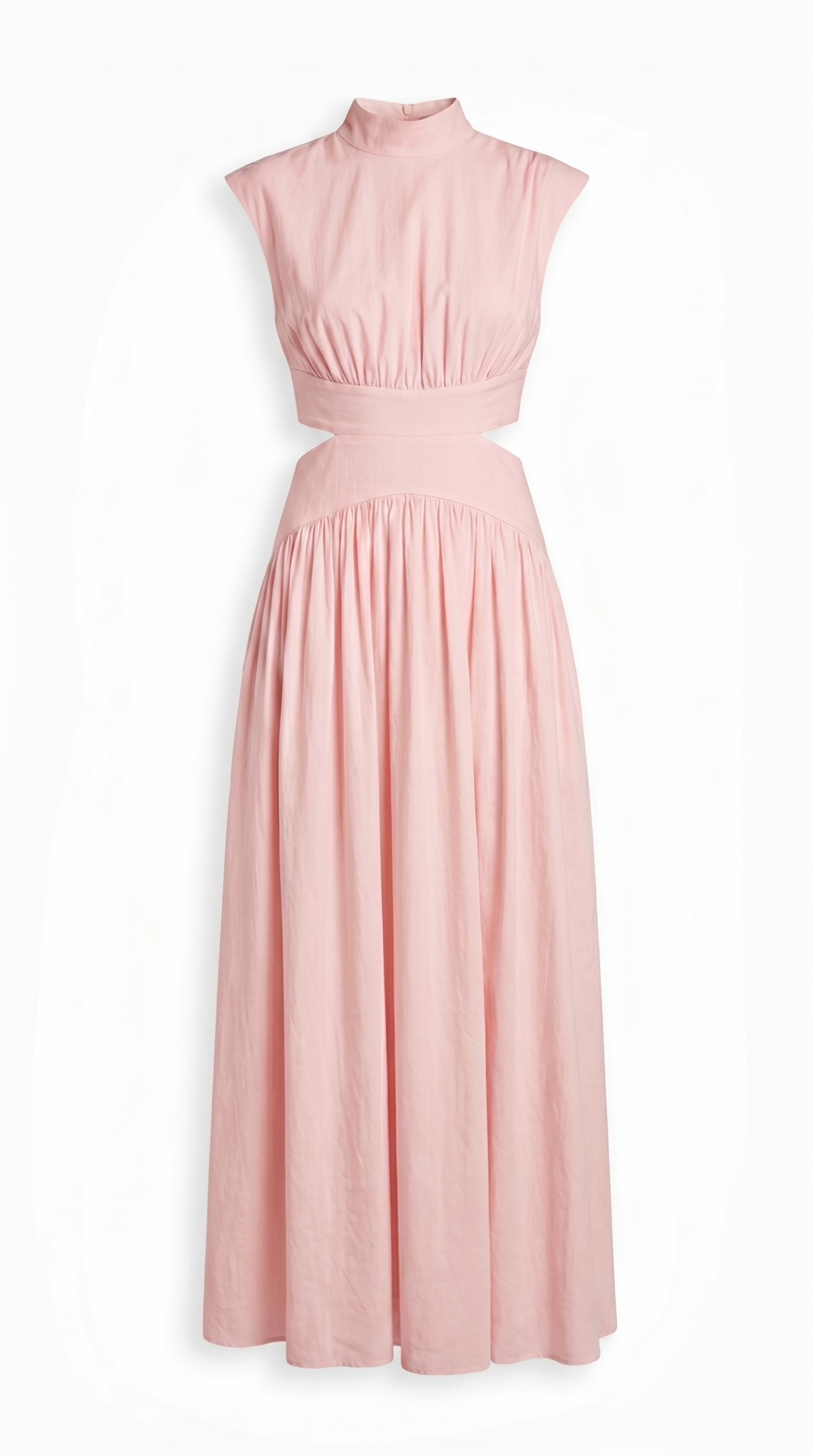Cut-Out Mock Neck Maxi Dress