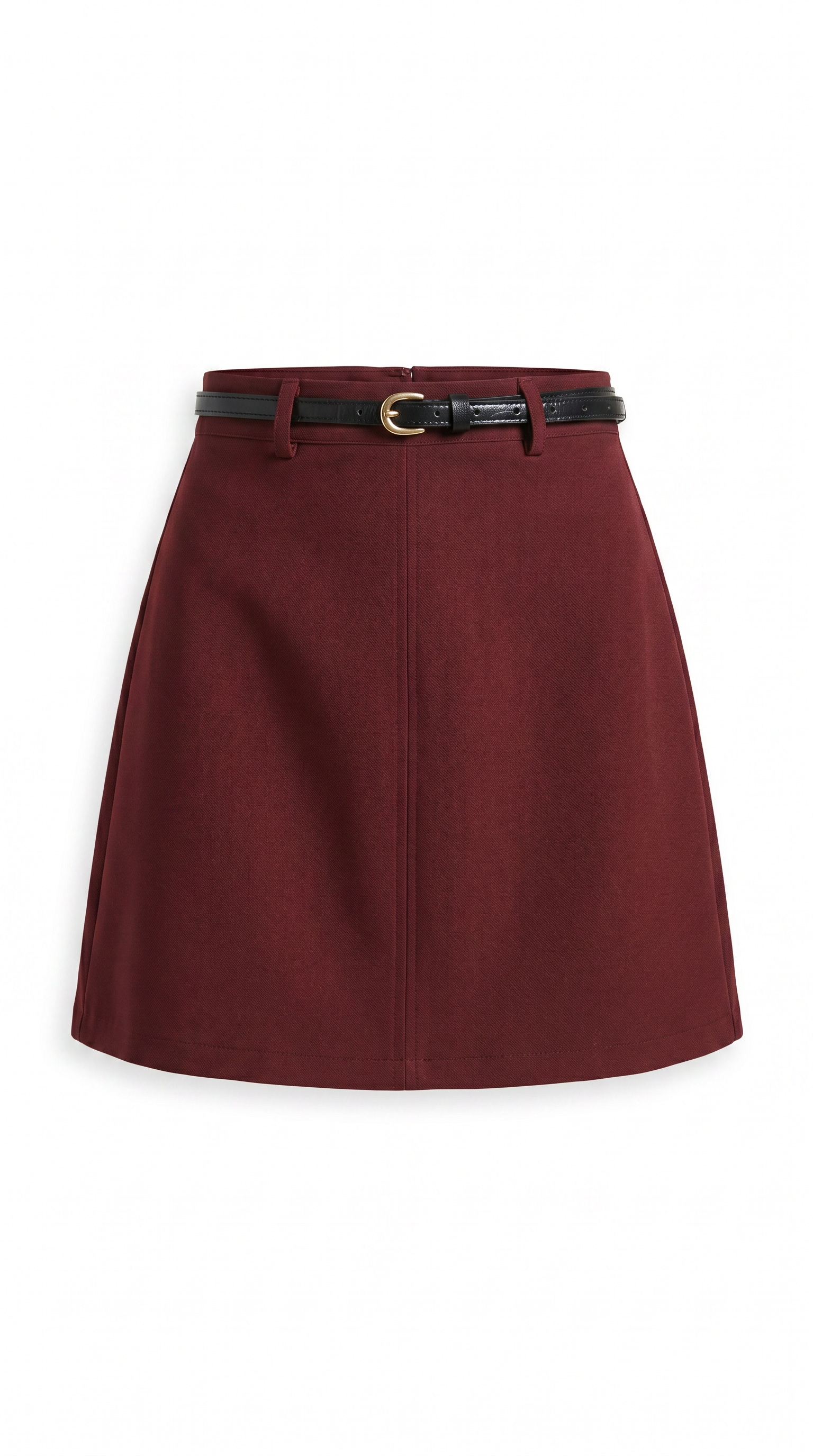 Tailored Mini Skort With Slim Waist Belt