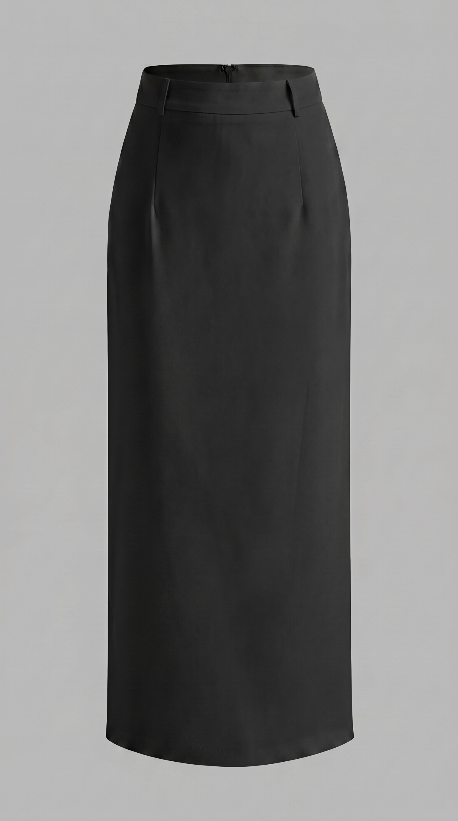 High-Waist Back Slit Maxi Skirt