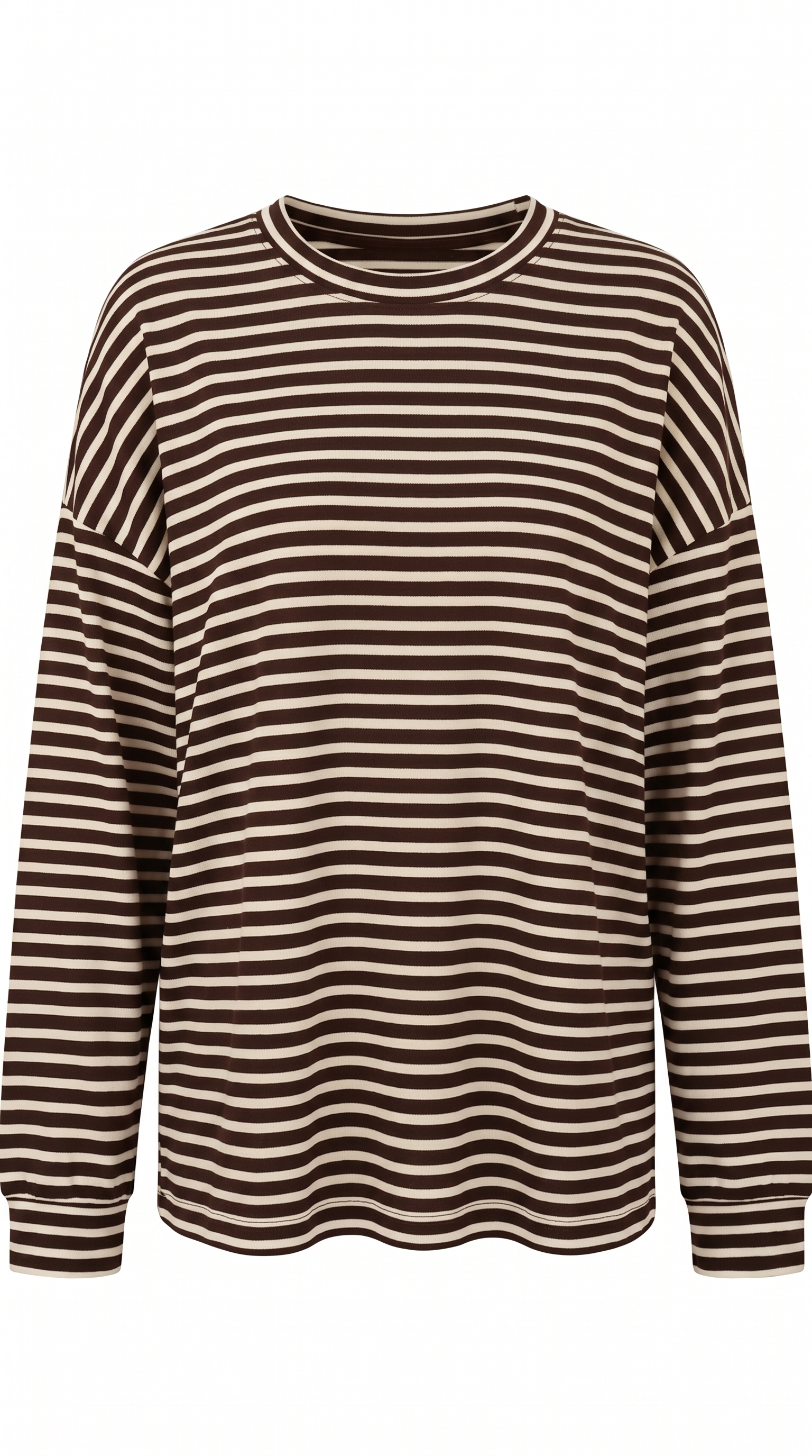 Striped Cotton Button-Up Long Sleeve Shirt