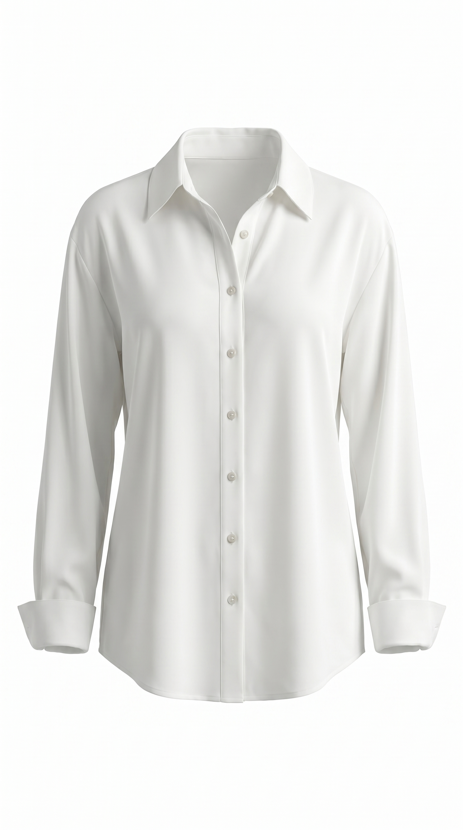 Minimal Draped Button Front Blouse
