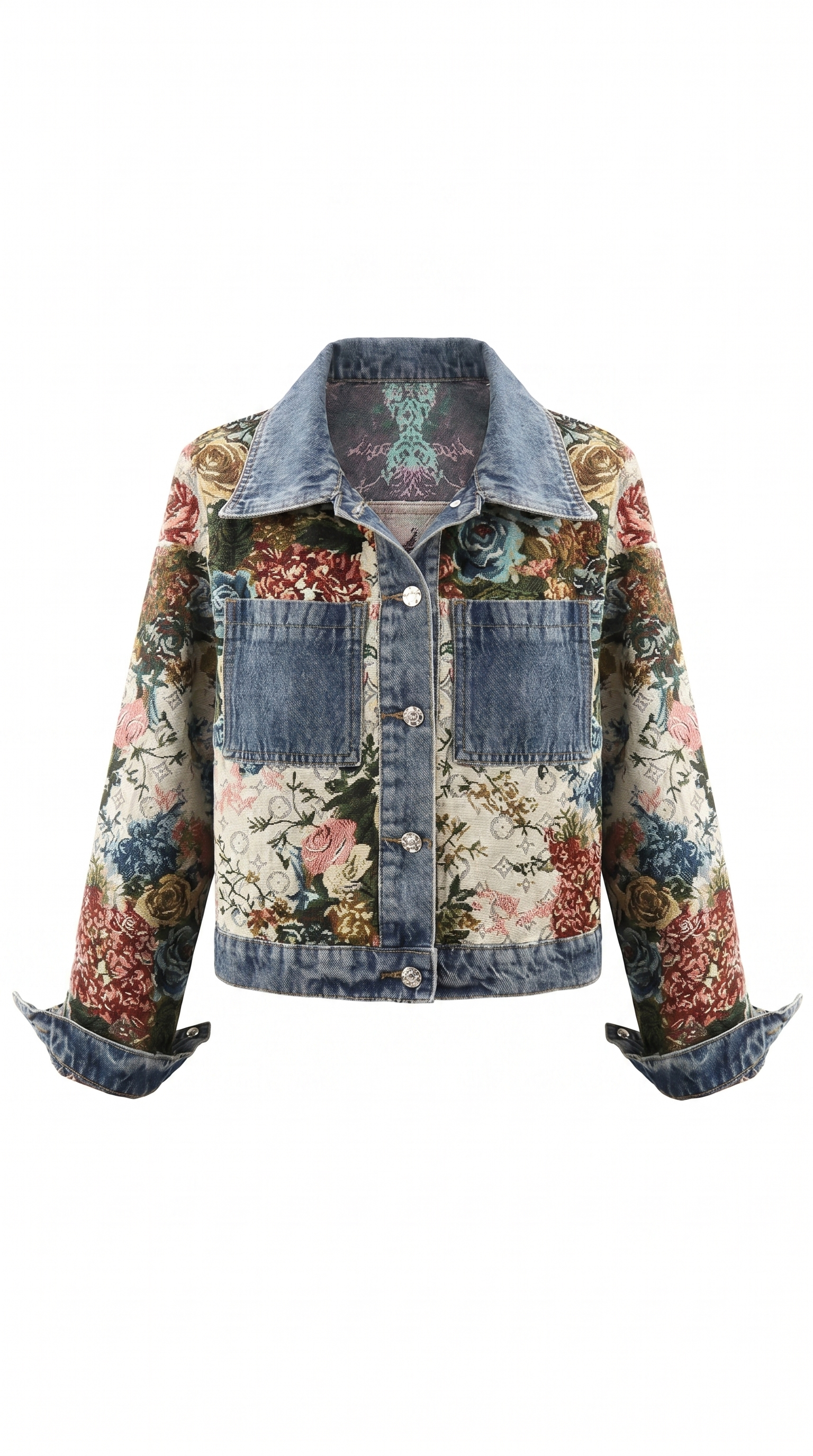 Classic Button-Front Denim Layering Jacket