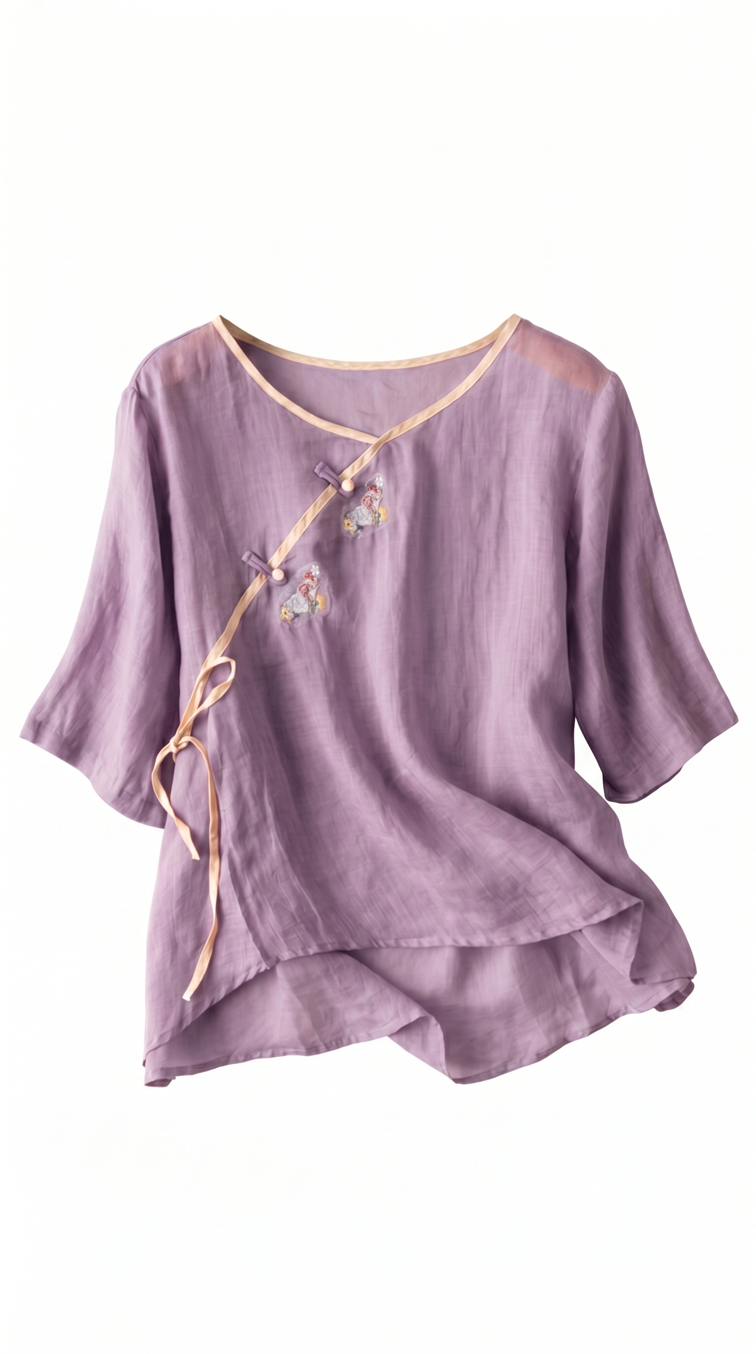 Relaxed Cotton-Linen Patch Detail Shirt