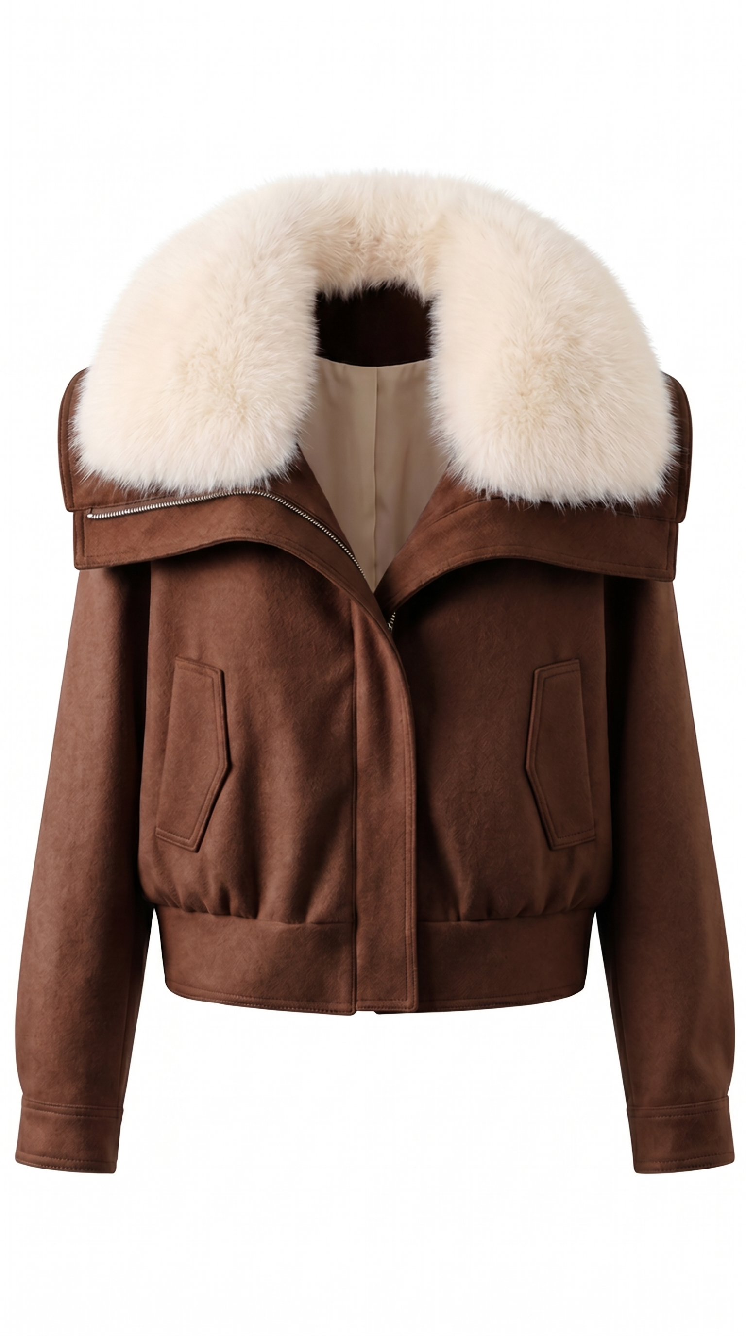 Textured Button-Front Utility Jacket
